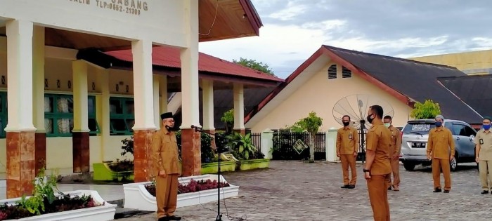 Yasih Pimpin Apel Perdana Pasca Dilantik Menjadi Kakankemenag Kota Sabang