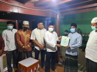 Kakankemenag Langsa Dampingi Pemko saat Penyerahan Aset Tanah 