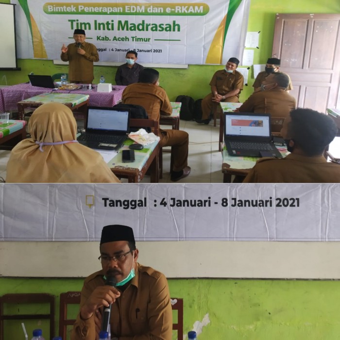 Awal Tahun, Kakankemenag Aceh Timur Buka Bimbingan Teknis EDM dan e-RKAM