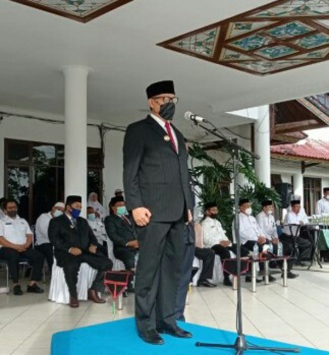  M Amru Inspektur Upacara Peringatan HAB RI ke-75 Gayo Lues