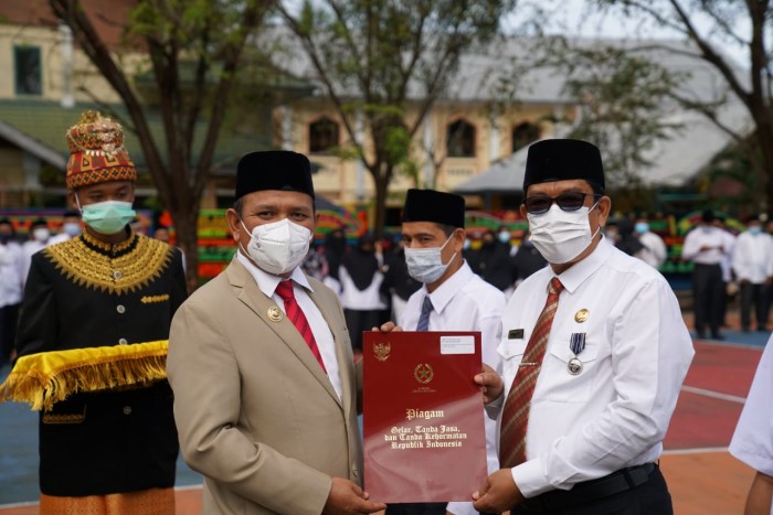 Bupati Aceh Besar pimpin Upacara HAB, Sampaikan Pesan Menag Tingkatkan Kerukunan