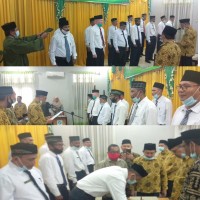 Tingatkan Kinerja, Kakan Kemenag Aceh Timur Rombak 12 Kepala KUA