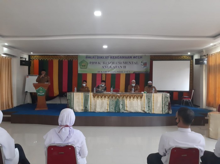 Buka Diklat Revolusi Mental, Ini Harapan Kakankemenag Pidie Jaya