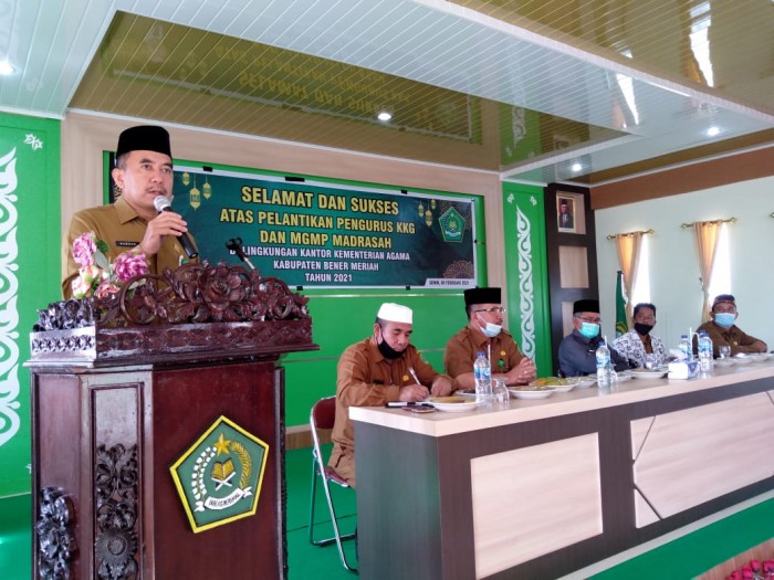 Kakankemenag Bener Meriah Lantik 32 Pengurus KKG dan MGMP Madrasah