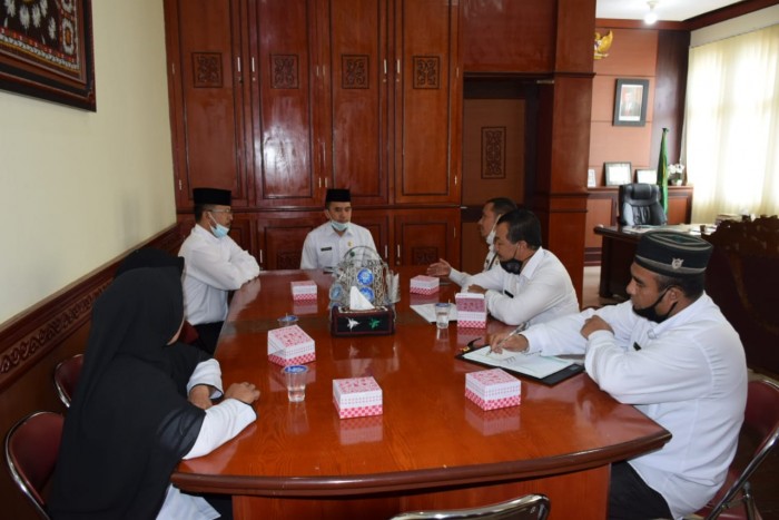 Kakankemenag Terima Kabag Kesra Terkait Lokus Stunting Bener Meriah