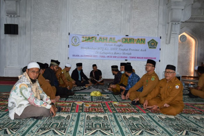 Songsong MTQ Aceh, Kabid Penaiszawa dan Kakankemenag Bener Meriah Hadiri Haflah Al-Quran 