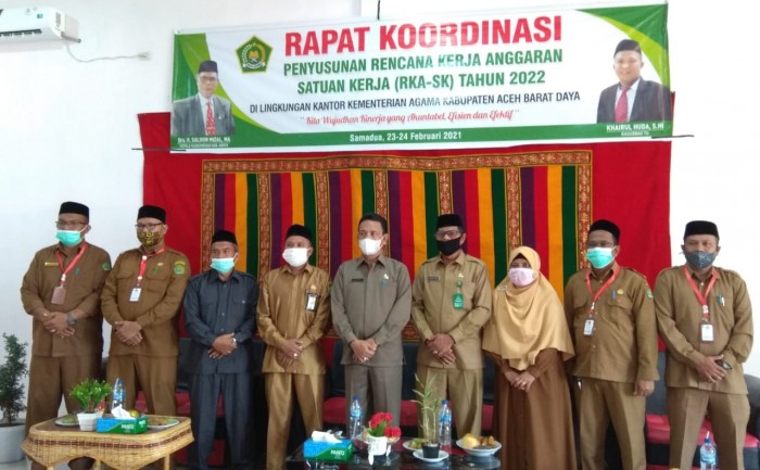 Bupati Aceh Selatan Buka RKA-SK 2022 Kankemenag Abdya di Air Dingin