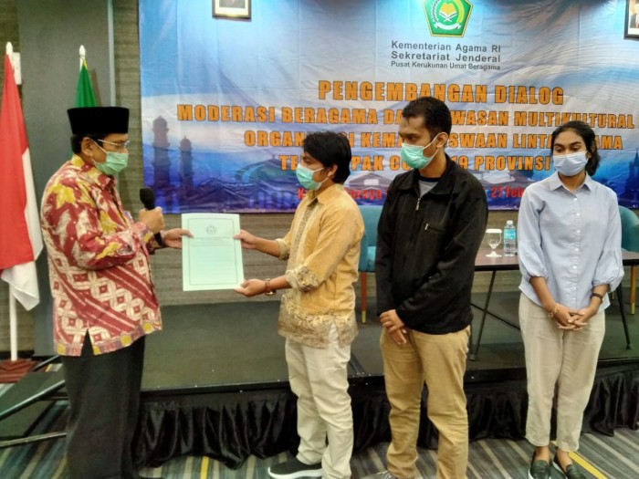 Kapus PKUB Terima Rekomendasi dari Pemuda Lintas Agama Aceh