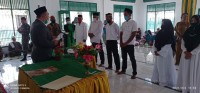 Kepala KUA Juli Rohaniawan Pelantikan Tuha Peut Teupin Mane