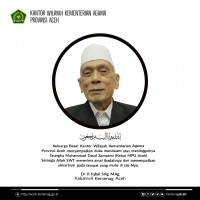 Kakanwil: Kemenag Aceh Berduka atas Berpulang Ketua MPU Abu Daud Zamzami