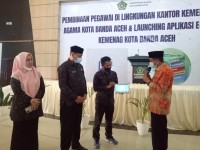 Kankemenag Kota Banda Aceh Gelar Pembinaan Pegawai dan Launching Aplikasi E-Office
