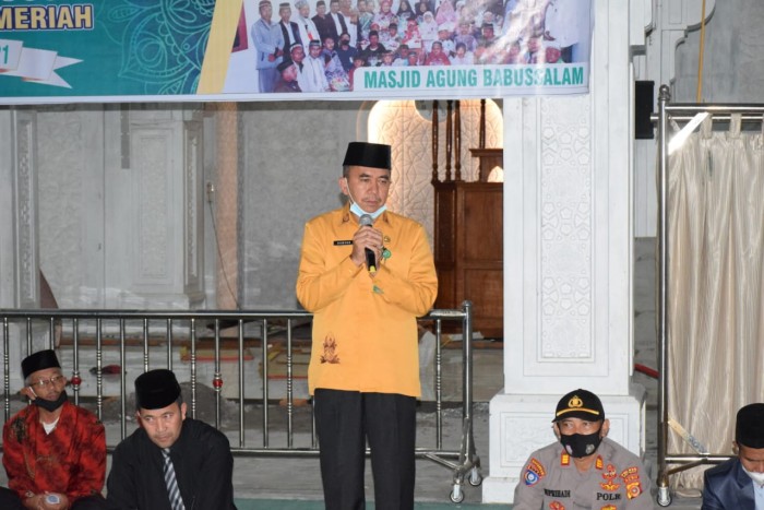 Kakankemenag Hamdan Beri Tausiah dalam Penyantunan Anak Yatim Bener Meriah