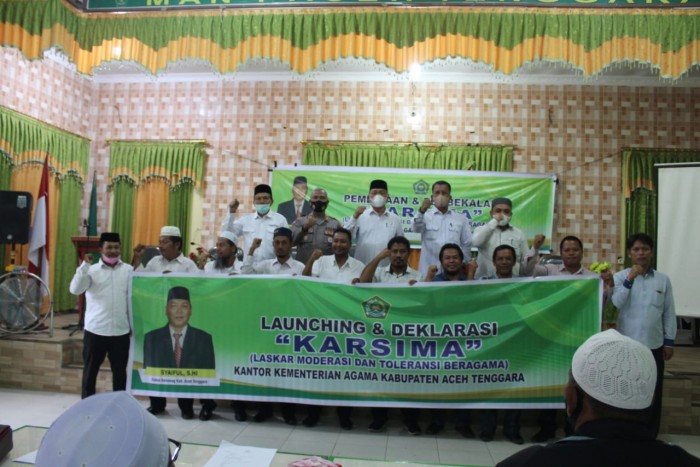 Penguatan Moderasi Beragama Kakankemenag Agara Launching KARSIMA