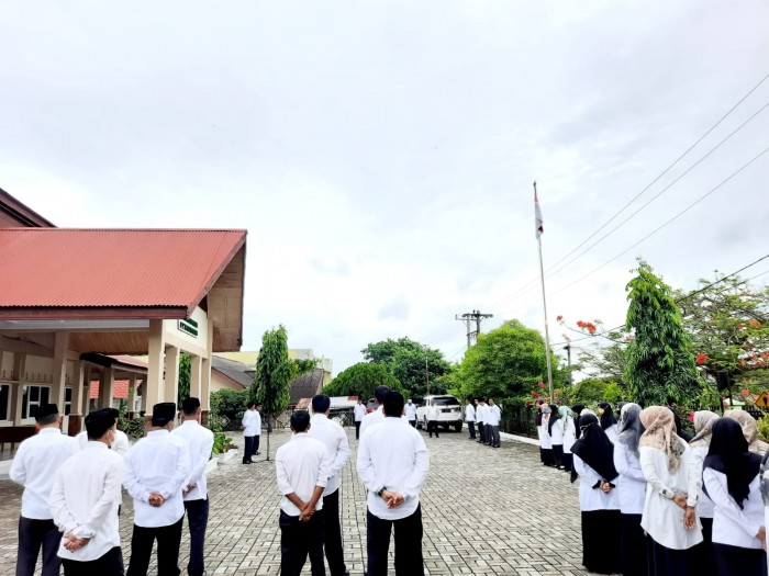 Kakankemenag Sabang, H Mukhlis Jabarkan 4 Poin Penting di Apel Senin