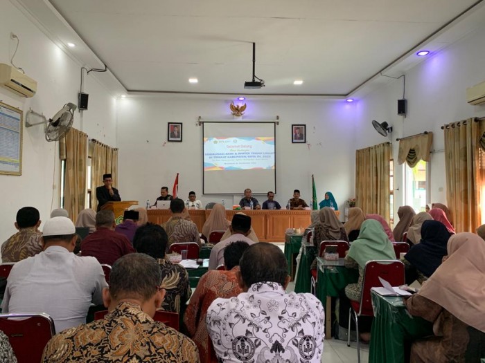 Kemenag Aceh Barat Beri Bimtek AKMI Bagi Kepala Madrasah