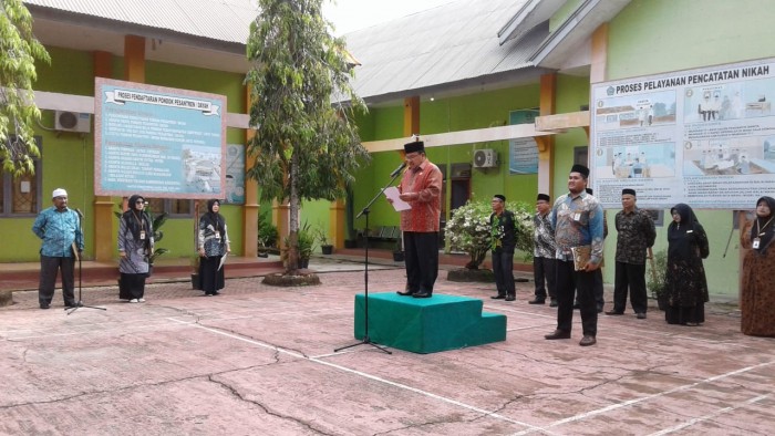Peringati Hari Pahlawan Kakankemenag Aceh Jaya Jadi Inspektur Upacara