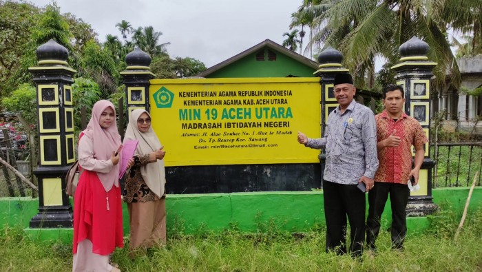Kakankemenag Monev BKBA di MIN 19 dan MTsN 10 Aceh Utara 