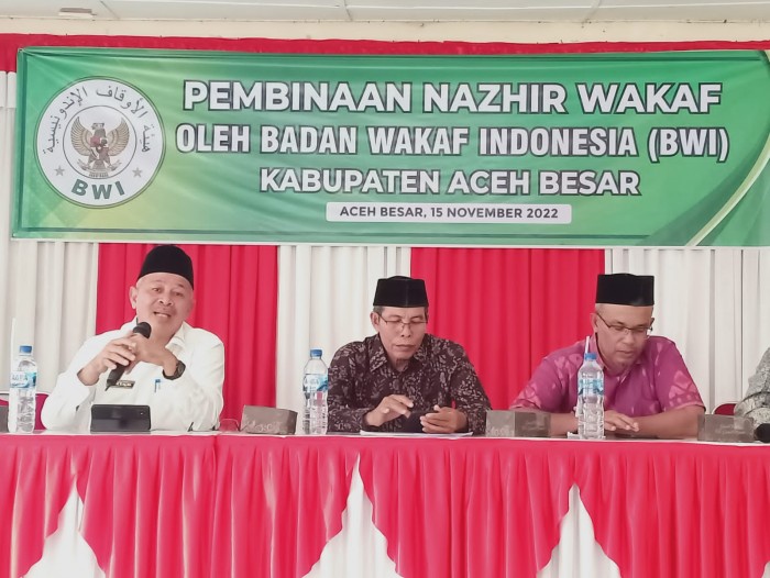 Kabid Penaiszawa Kemenag Aceh Bina Nazir Wakaf di Aceh Besar