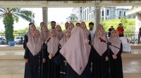 HUT Aceh Timur ke-66, Siswa/siswi MAN IC Menjadi Petugas Paduan Suara