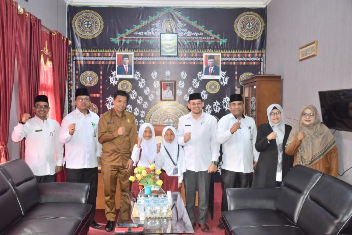 Siswa Madin Ikuti Porsadin Nasional, Kakankemenag Bener Meriah Beri Motivasi