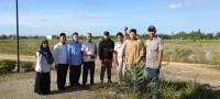 Bakda Shalat Ashar Tim BPN dan Kankemenag Aceh Tamiang Lakukan Pengukuran Tanah Wakaf