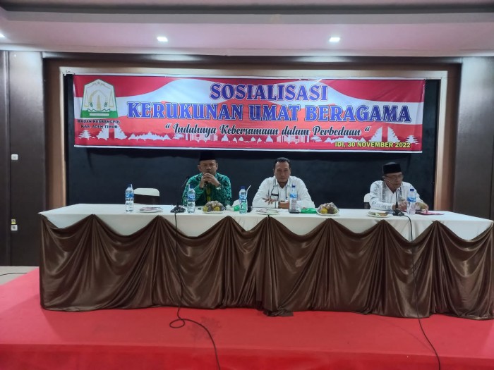 50 Peserta Sosialisasi KUB, Kakankemenag Aceh Timur Narasumber 