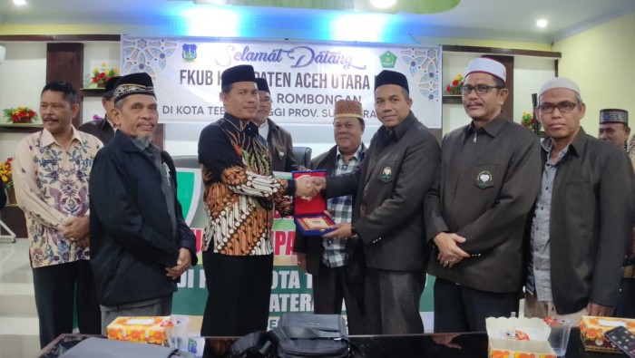 Kakankemenag dan FKUB Aceh Utara Benchmarking dengan FKUB di Kota Tebing Tinggi