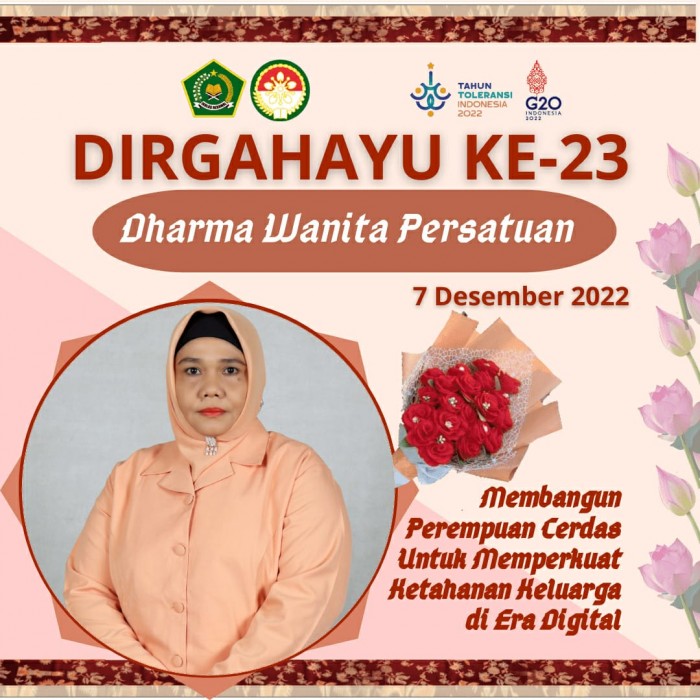Dirgahayu Ke-23, Ini Pesan Ketua DWP Kankemenag Agara