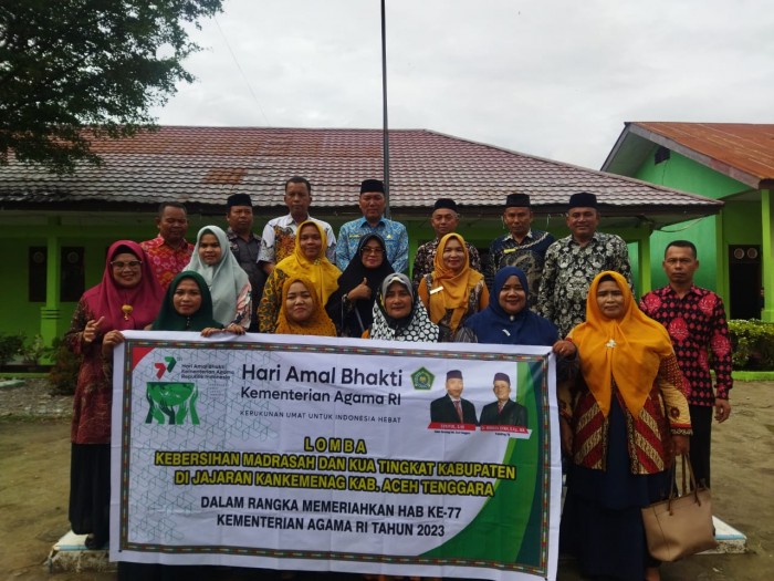 Nilai Kebersihan Satker, Kakankemenag Agara Turun Ke Madrasah dan KUA