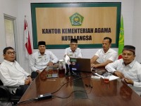 Hasanuddin dan Jajarannya ikuti Zoom Meeting Pencapaian Kinerja dan Target Kebijakan