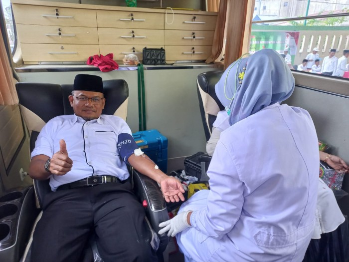 HAB ke-77, Kankemenag Aceh Timur Sumbang 41 Kantong Darah