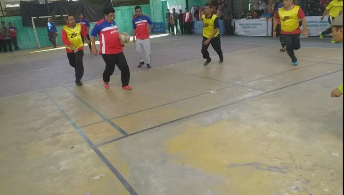 Turnamen Futsal Lansia Gembira U45, Kanwil Kemenag Aceh Tundukkan Kemenag Koba