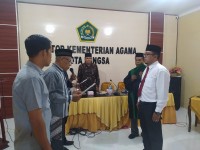 Kakankemenag Hasanuddin Lantik PNS di Lingkungan Kankemenag Kota Langsa