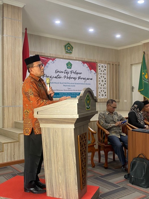 Kakanwil Buka Kegiatan Orientasi Pelopor Penguatan Moderasi Beragama